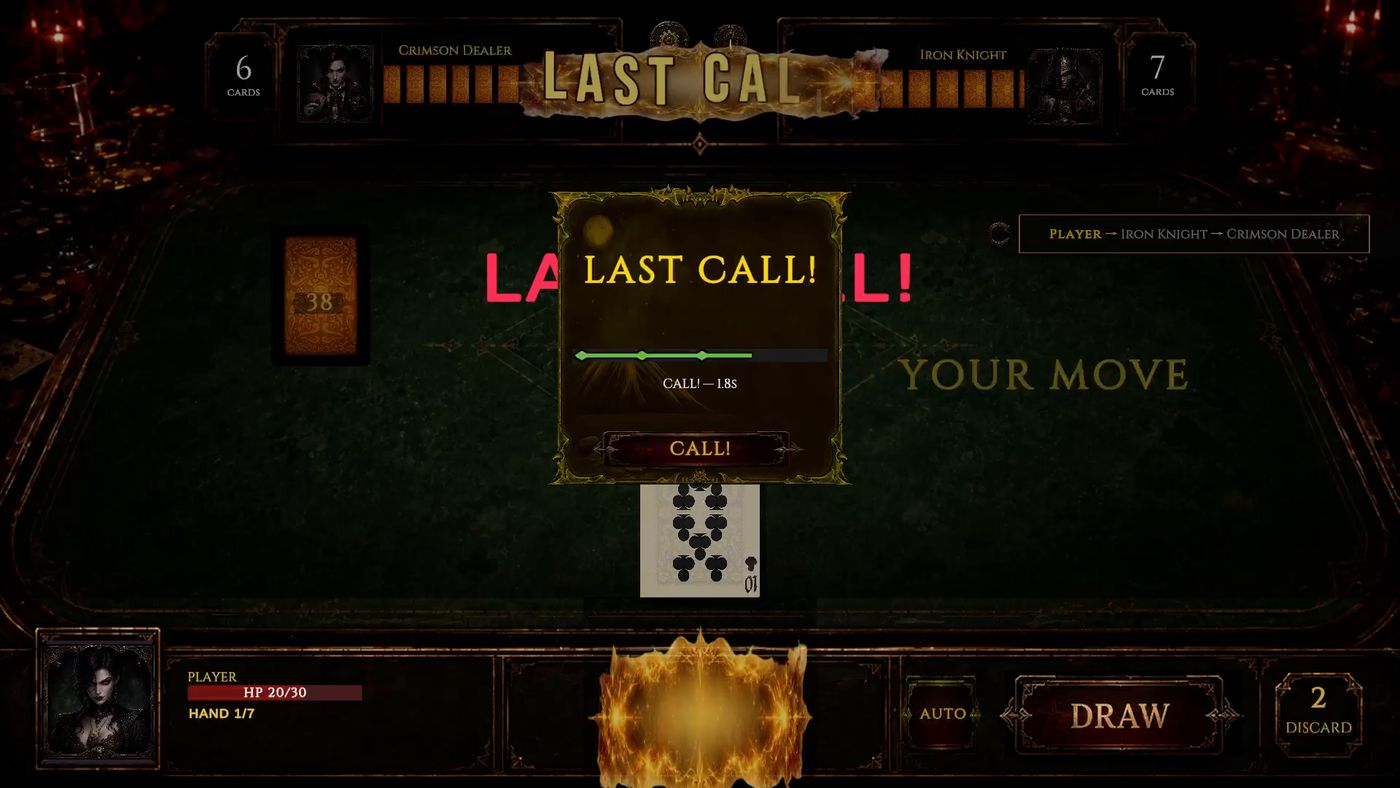 Last Call declaration window