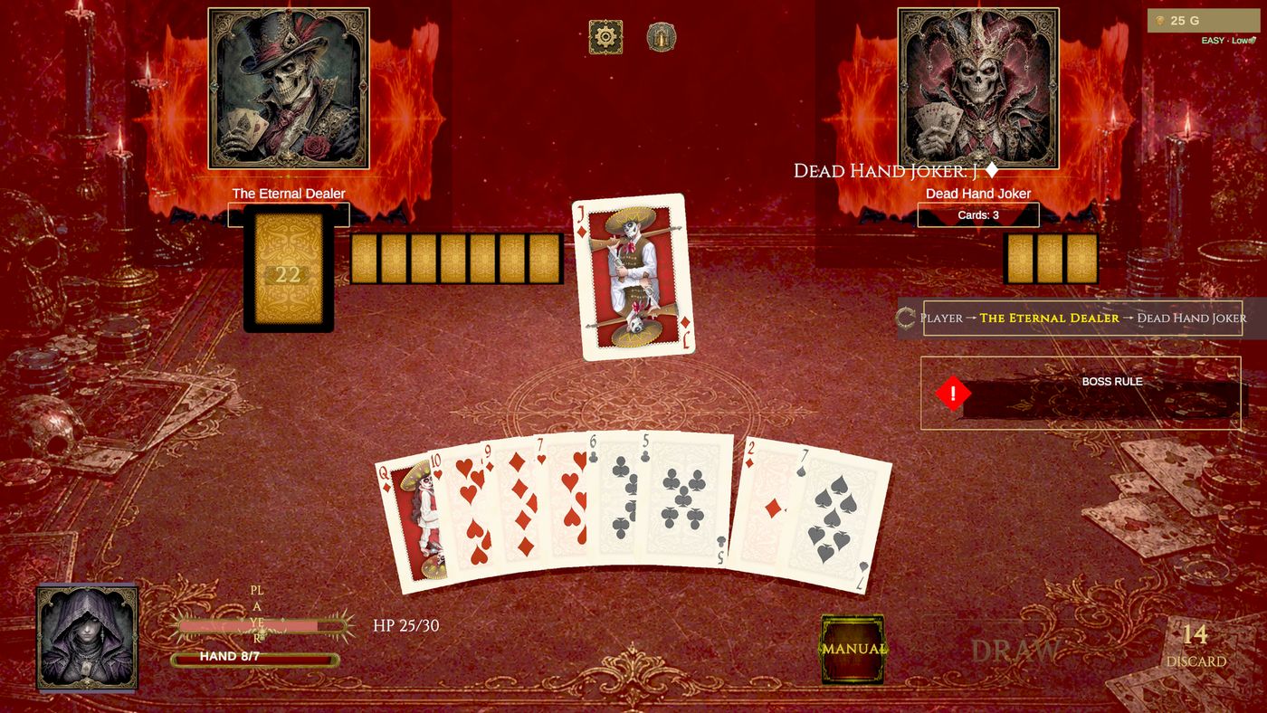 Boss battle against a pair of opponents